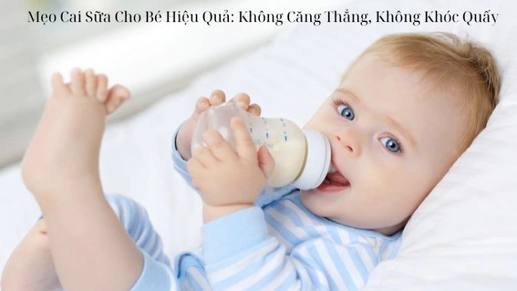 Mẹo Vặt Cai Sữa Cho Bé Hiệu Quả: Không Căng Thẳng, Không Khóc Quấy